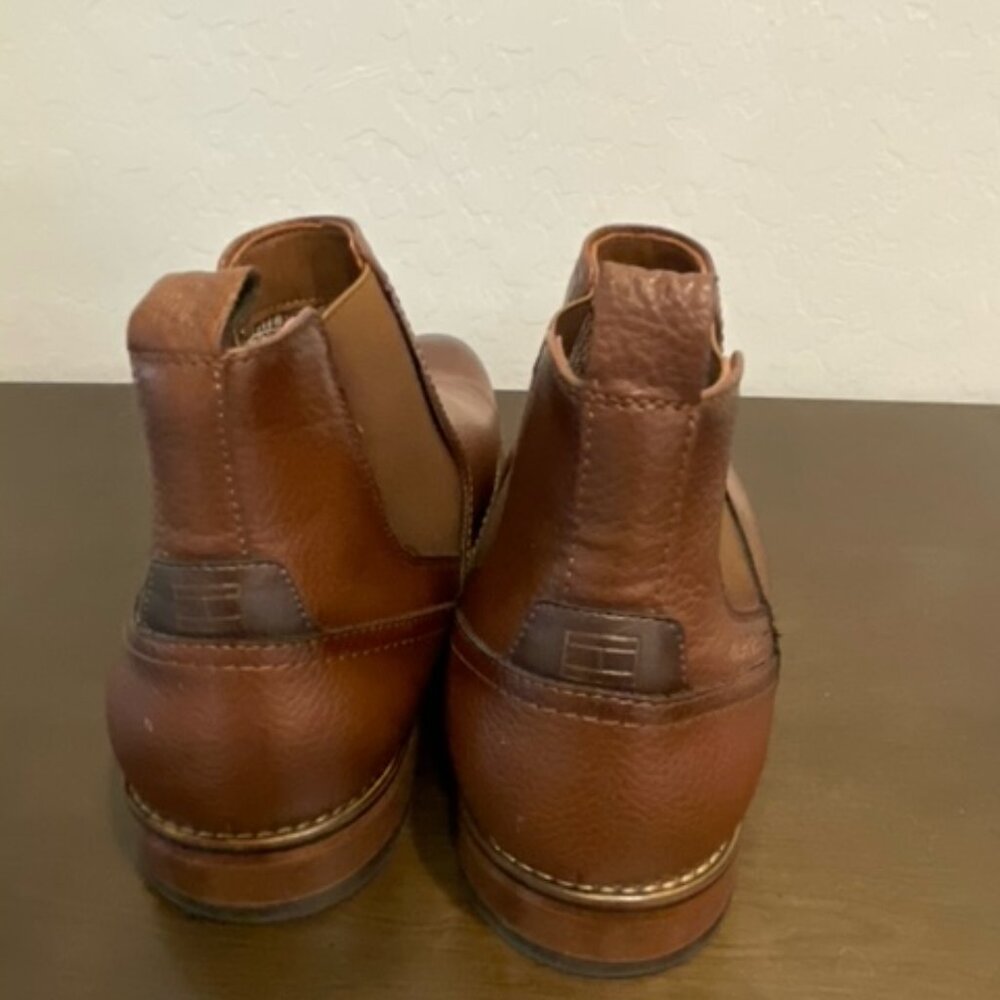 Tommy Hilfiger Ankle Boots Mens brown pull on short boots 9.5 NWT - Picture 4 of 7